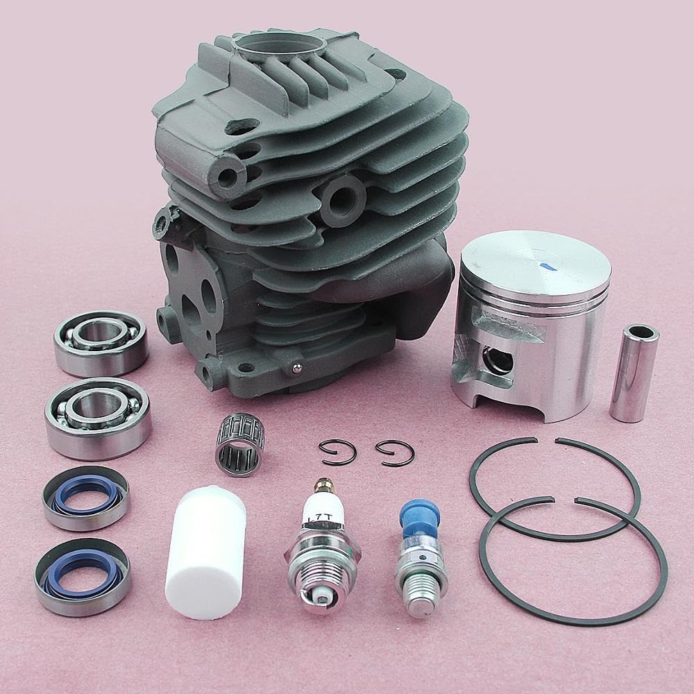 Kit cuscinetto a sfere scanalato con pistone cilindro da 51 mm for sega a catena, for parti del motore del motore della sega for calcestruzzo Husqvarna K750 K760 Kit cilindro motosega