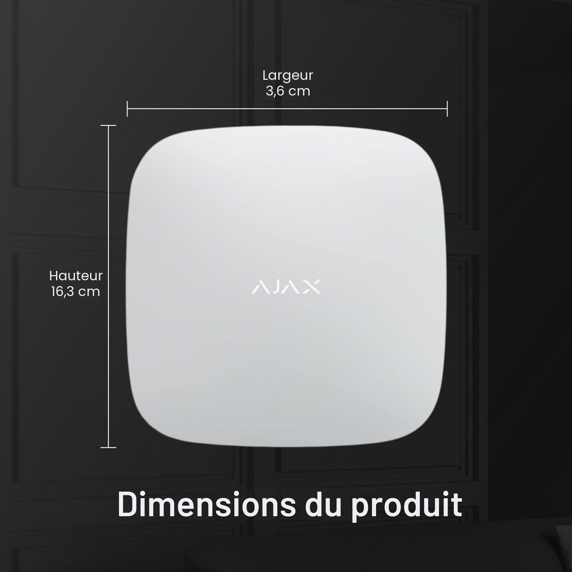 Maxxistore – Ajax Hub 2 Gère le système de sécurité avec vérification visuelle des alarmes blanc – 14910