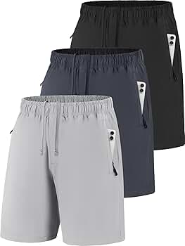 Men's Gym Workout Shorts 7 Inch Inseam Quick Dry Athletic Shorts