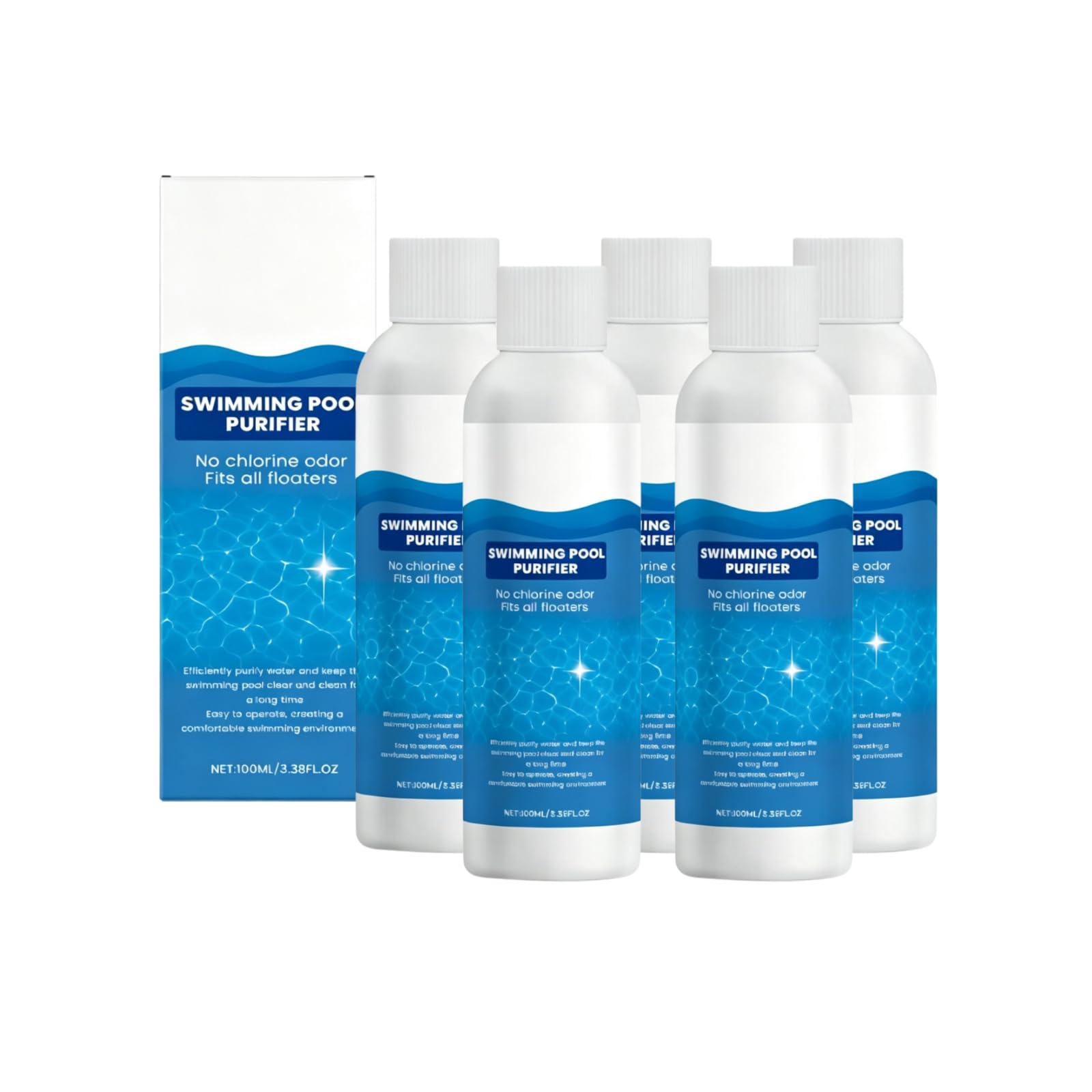 Générique Liquide purifiant pour Piscine,Clarifiant Eau Trouble Piscine