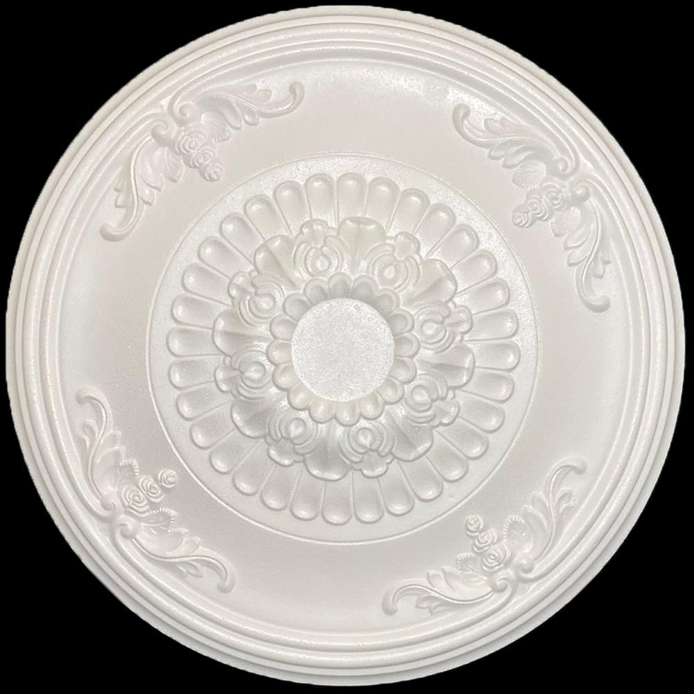 FAST DECOR Elegant Polystyrene Ceiling Rose 67.5 cm, Decorative Ceiling Medallion Moulding, Lightweight Coving for Ceilings, Easy to Install Ceiling Decoration for Home & Living Room โ image 1