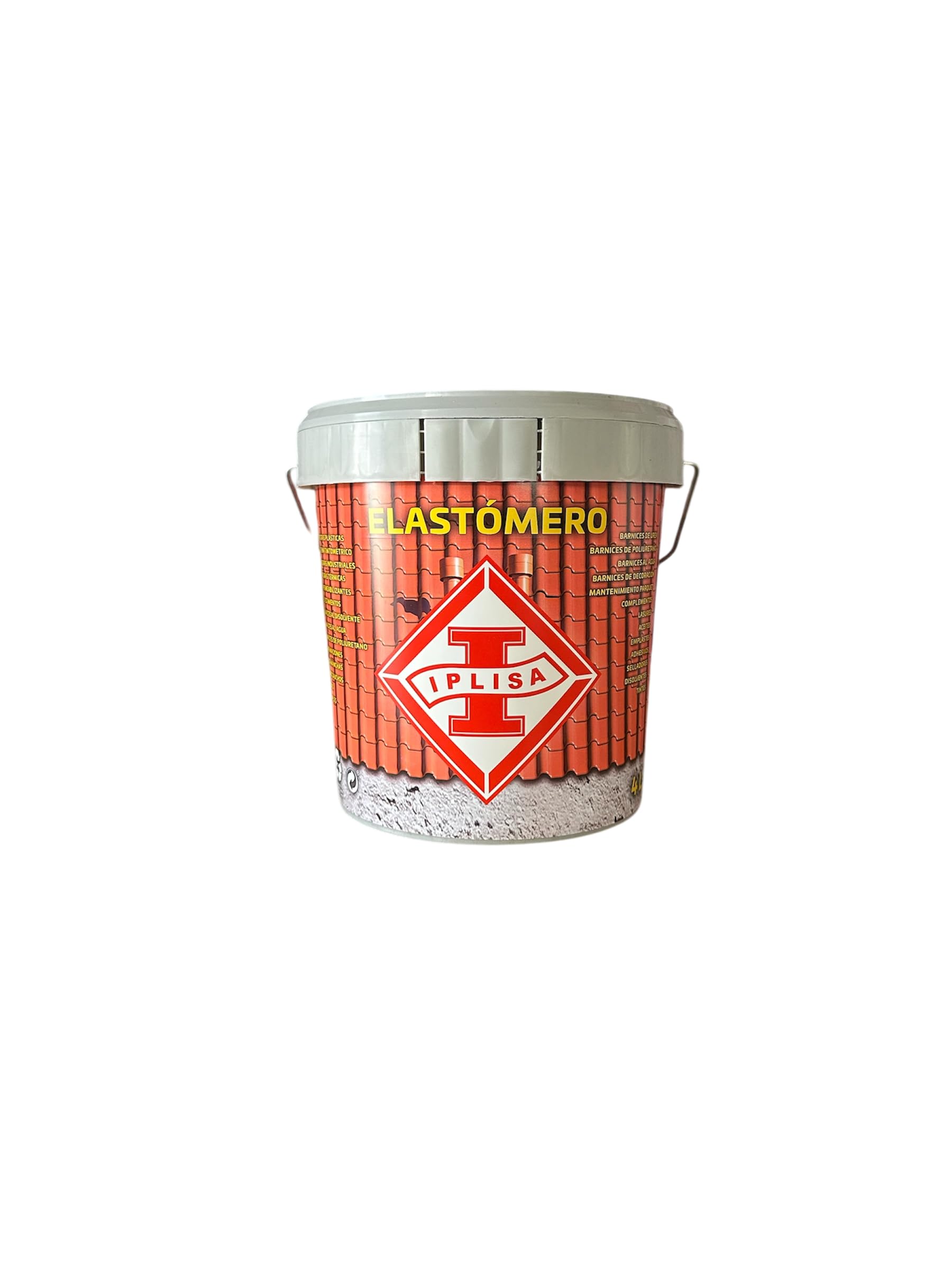 Pintura Al Agua Aislante Termico Exterior IPLYTERMIC (4 L) - Impermeabilizante y Aislante - Pintura para Fachadas e Interior, Tejados Suelos Terrazas Chapas Metálicas Cemento Hormigón - IPLISA