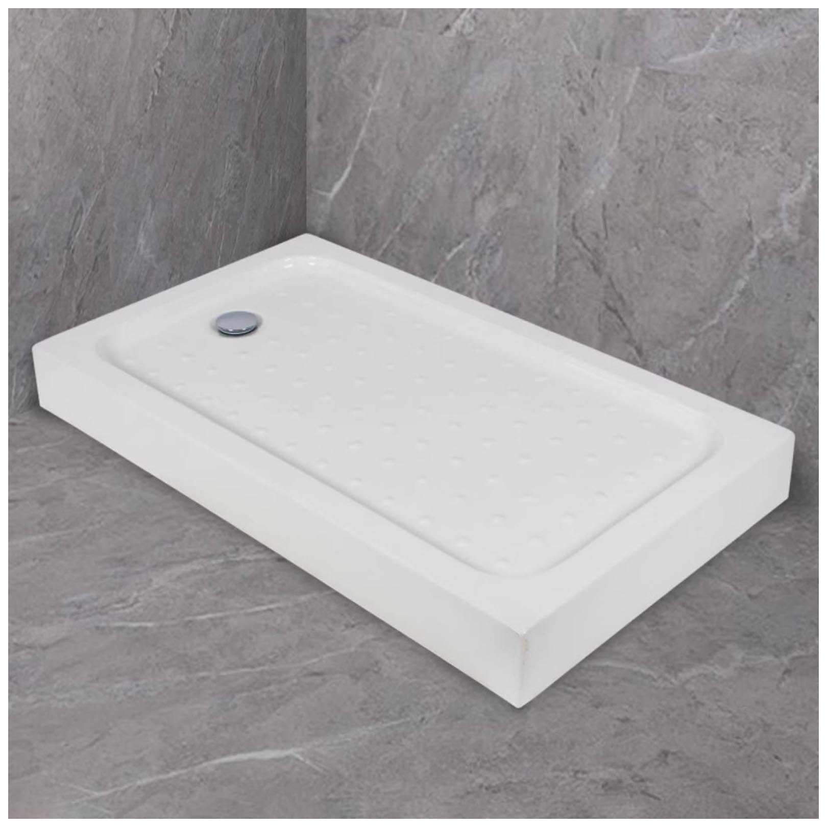 Plateau de douche antidérapant à surface texturée pour une sécurité maximale