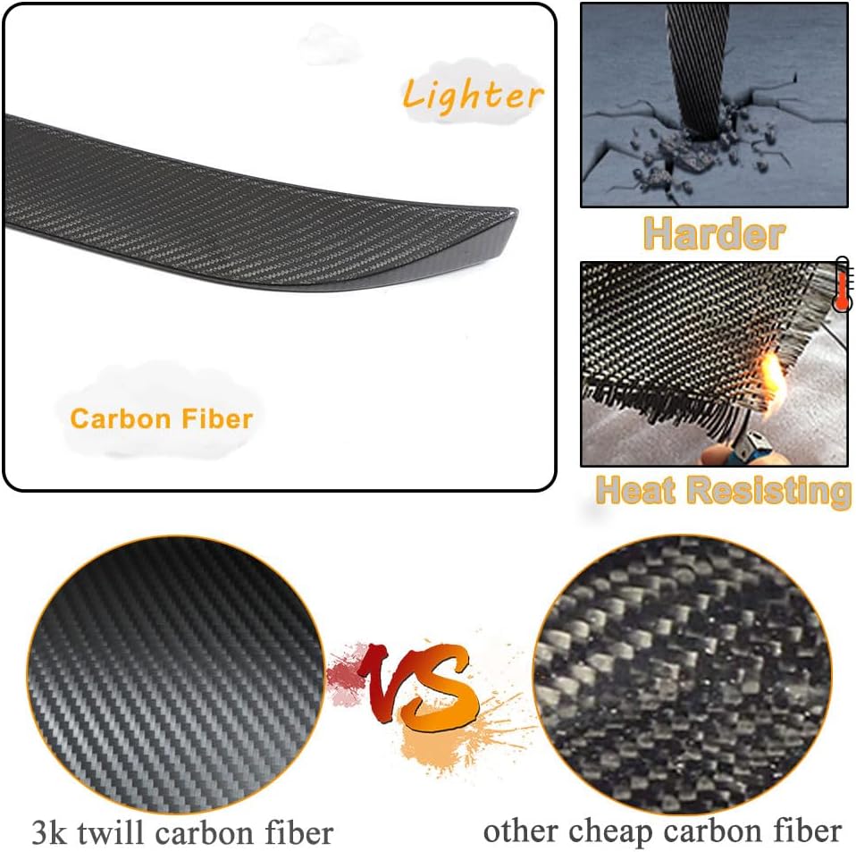 Real Carbon Fiber Rear Trunk Spoiler Fits for BMW X4 G02 M Sport X4M F98 2023-2024 Car Rear Boot Lid Highkick Spoiler Wing Lip