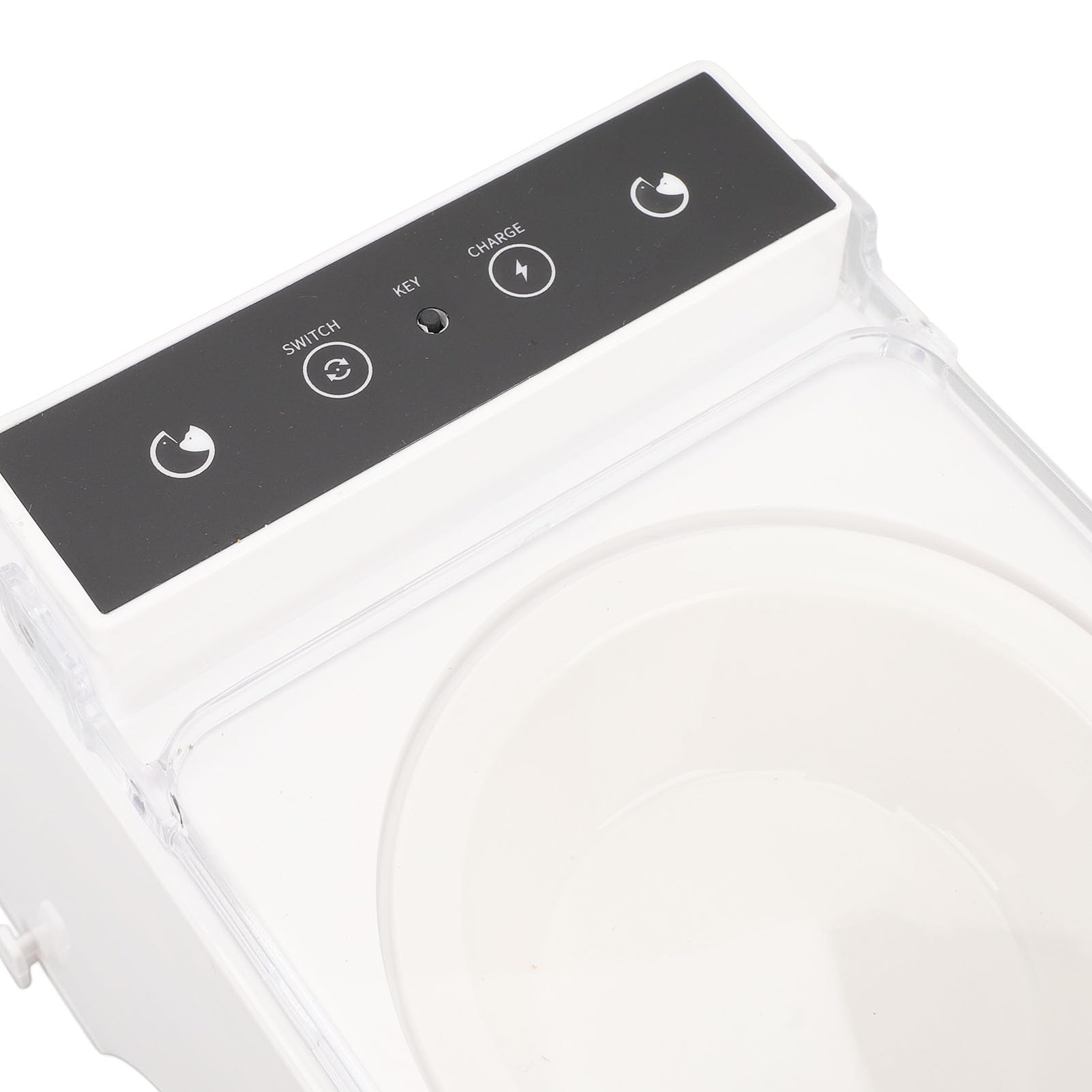 Fabater Alimentatore Automatico per Gatti, Rilevamento Intelligente Previene l'eccesso di Cibo Ciotola per Cibo per Gatti Elevata, Set di Ciotola per e Acqua per con Coperchio Trasparente per