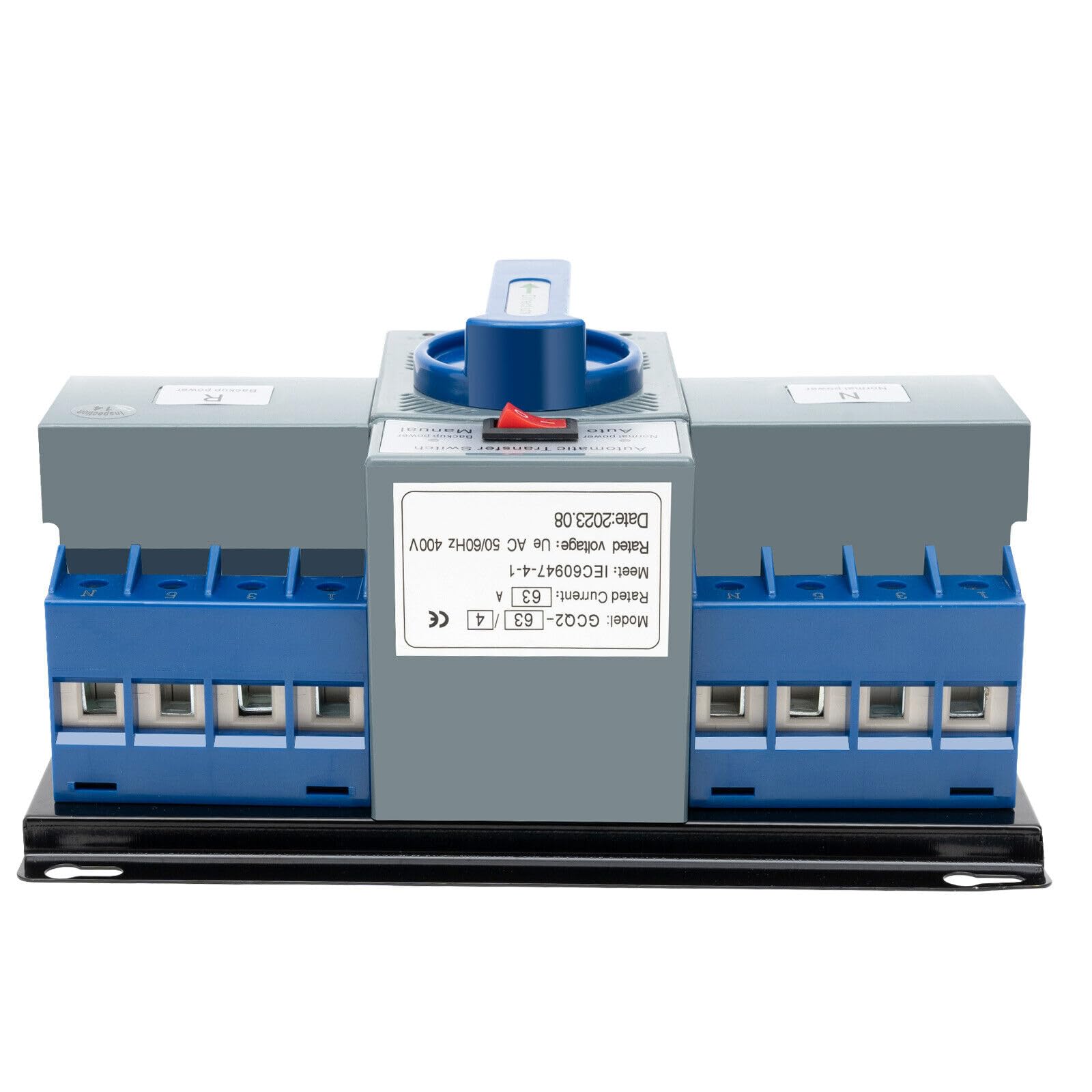Switch Circuit Breaker Dual Power Automatic Transfer Changeover Notstrom Umschalter Lastumschalter Doppeltransferschalter Leistungsschalt Notstromumschalter Netz Level Automatischer 4P 63A