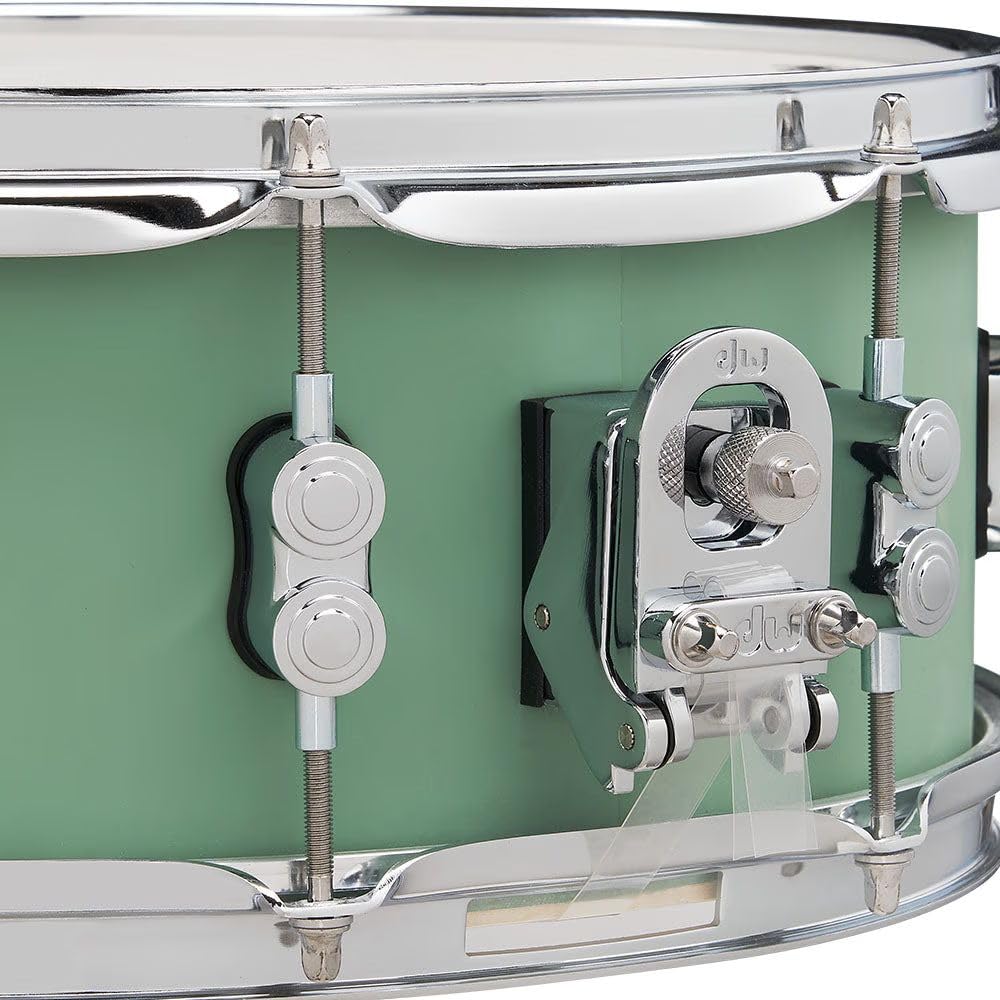Pacific Drums Caisse claire Concept Maple, 35.6 cm x 14 cm, finition satinée Seafoam | Avec une coque en érable européen 10 plis et un accastillage DW haut de gamme