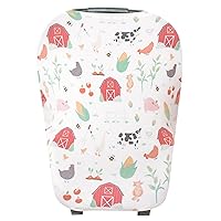 Vista 9 de Funda para asiento de coche para bebé, toldo y funda de lactancia multiusos elástica 5 en 1, regalo "Ryder" por Copper Pearl