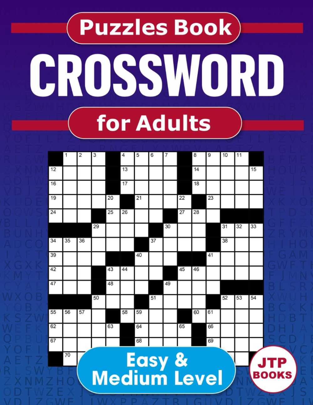 Crossword Puzzles Book For Adults - 100 Puzzles with full solutions: Easy & Medium Level