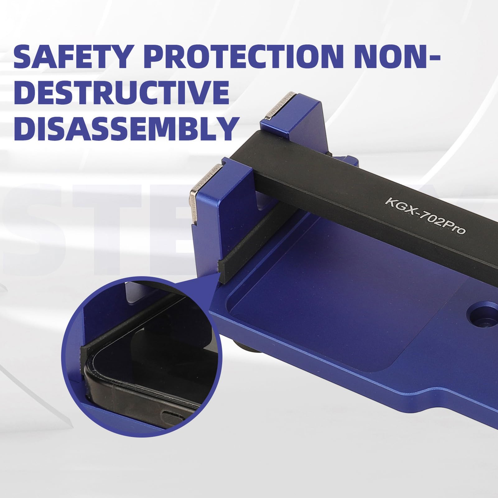 Jectse Apri Separatore Schermo Telefono, Morsetto con Ventosa, Riparazione Rimozione Display LCD per Telefoni Cellulari, Tablet Fino a 17 Cm di Larghezza, Protezione Morbida in