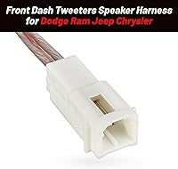 Vista 4 de RED WOLF Conector de enchufe adaptador de arnés de cableado de altavoces tweeters frontales de tablero para Dodge Ram Jeep Chrysler 2005-2022