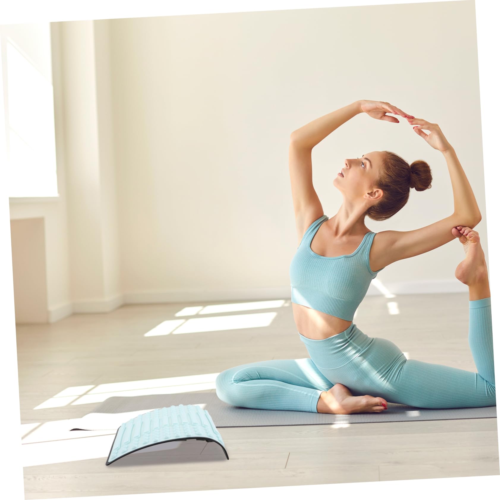 Homoyoyo Lendenwirbelsäulen Stütze für Yoga Rückbeuge, Pp Nylon Edelstahl