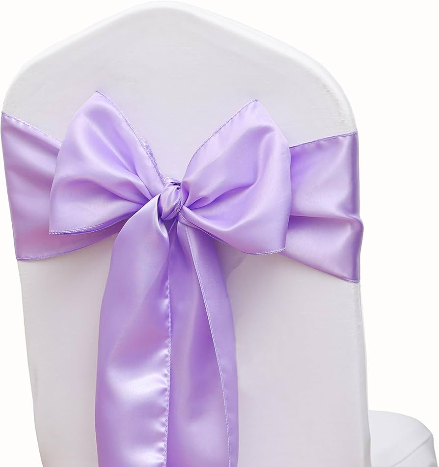 Lavender chair sashes Clearance