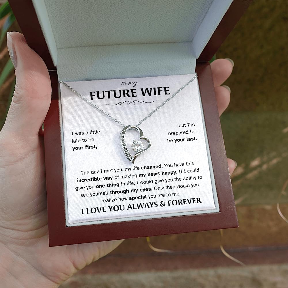 To My Future Wife Necklace From Husband, Romantic To My Soulmate Necklace For Women, Gift For Her, Christmas Anniversary Birthday Valentine Love Gift Idea image 5