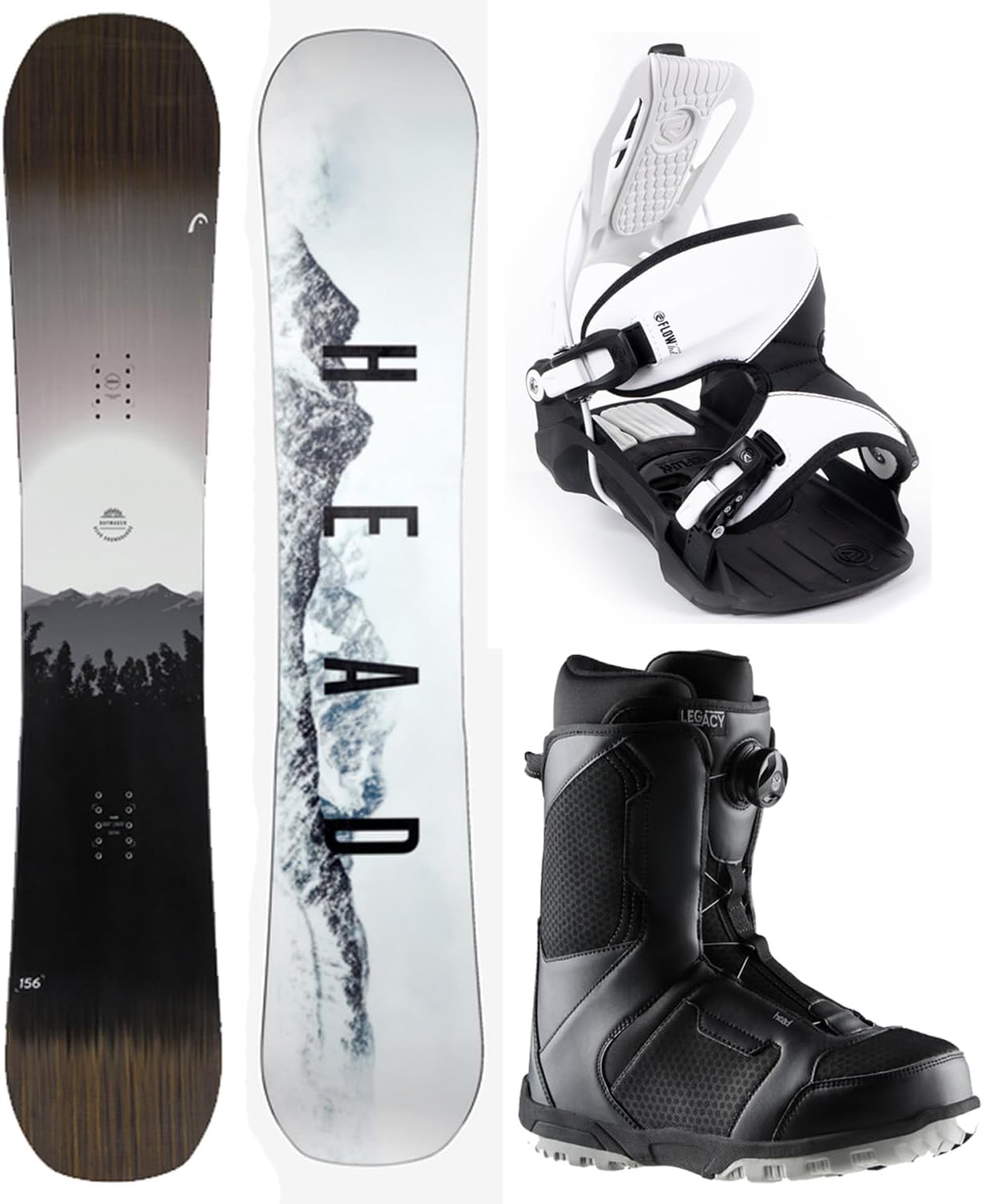 2024 HEAD Daymaker 159 cm Wide Men's Snowboard Package
