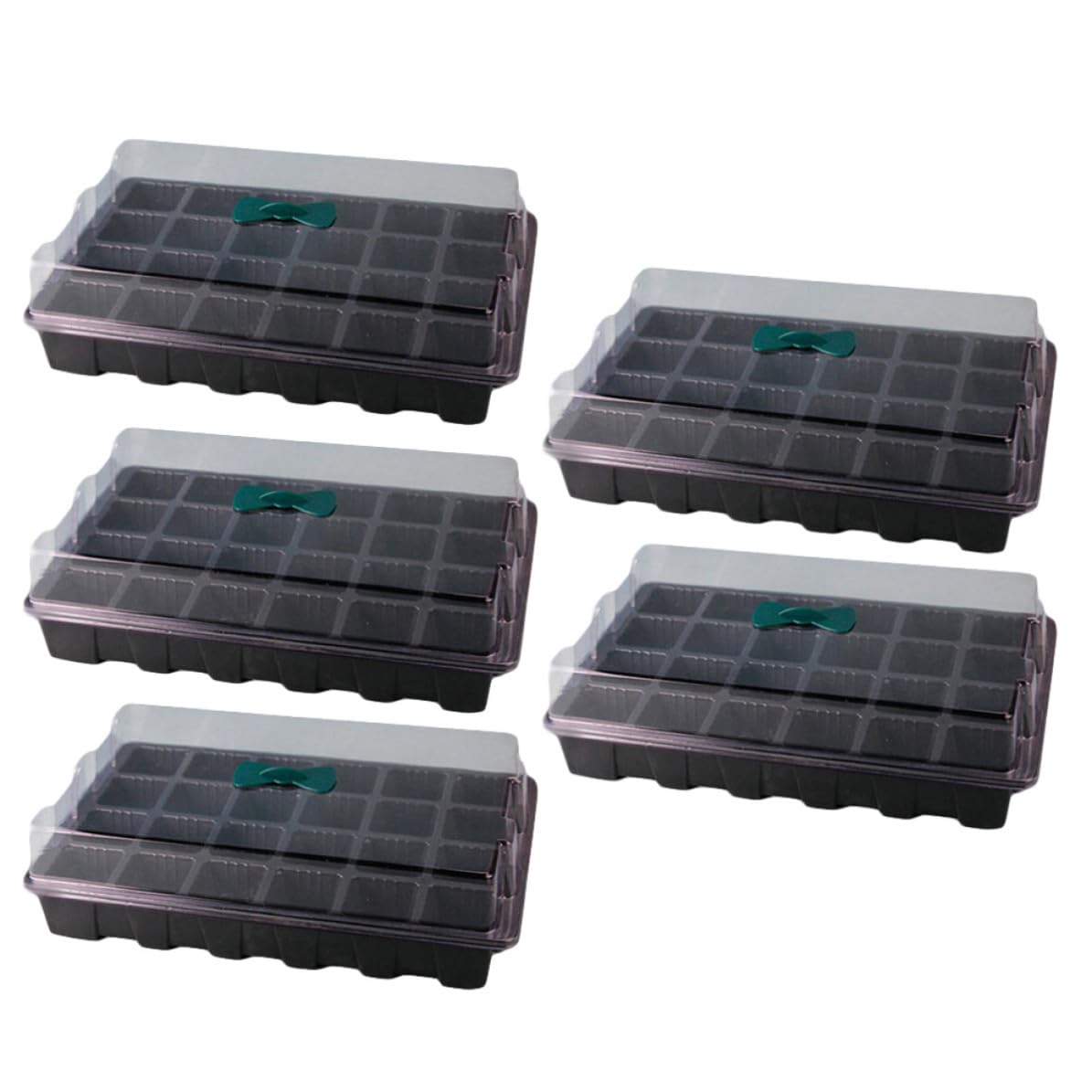 CALLARON 5 Juegos Bandeja de Germinación de Plantas Desmontable, Kit