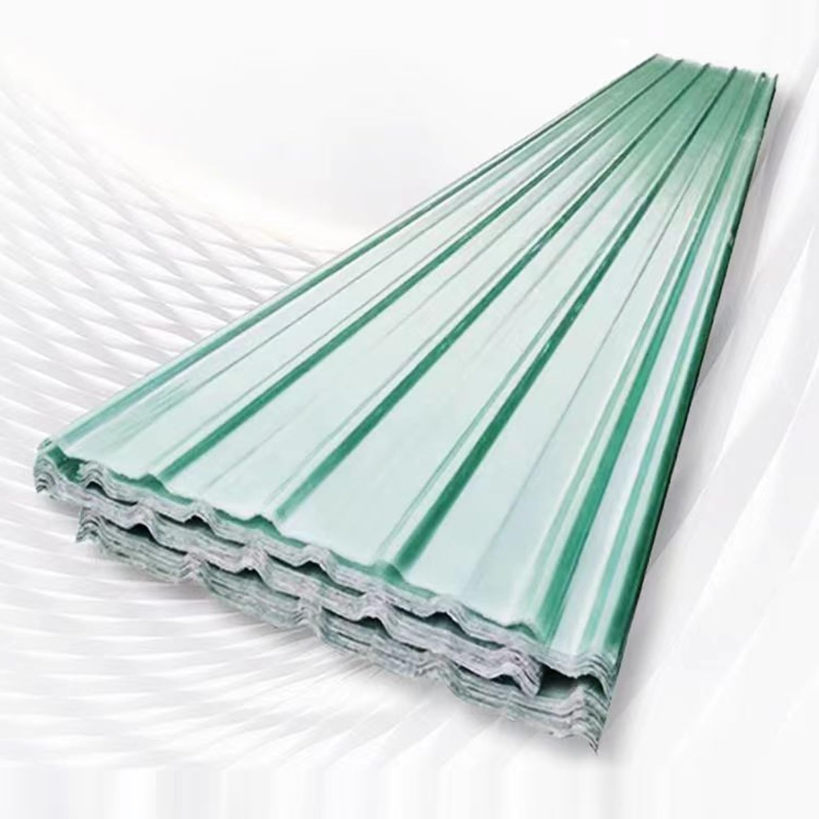 1,5mm Planchas Transparentes Tejados,Placa Ondulada FRP for Exteriores,Paneles for Tejado,Captadores de Luz Impermeable for Jardín,Hojas de Revestimiento de Paredes,1/3/6/8/10/15 piezas(15 Pcs,0.9x1m/