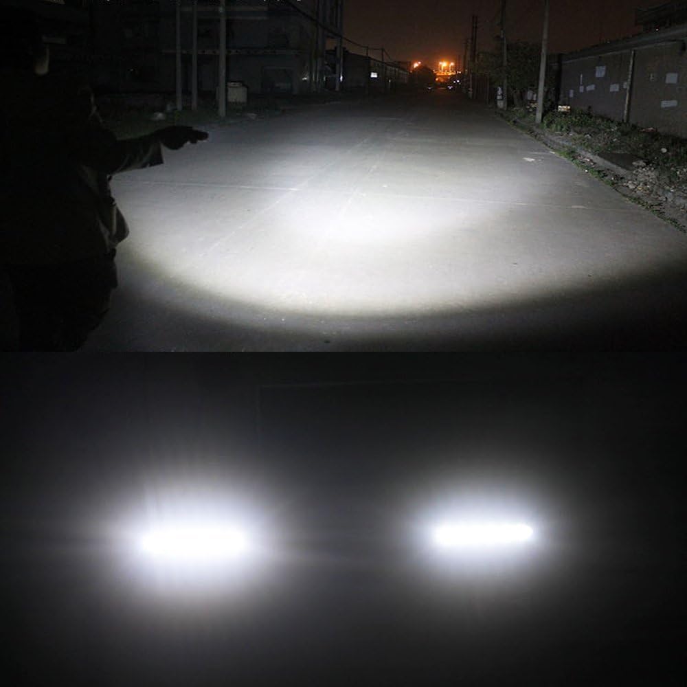 AUXTINGS 4 Pcs 6 inch 18W Spot Led Work Light Bar for Jeep Off Road 4WD 4x4 Cabin UTE SUV ATV Truck Car Boat