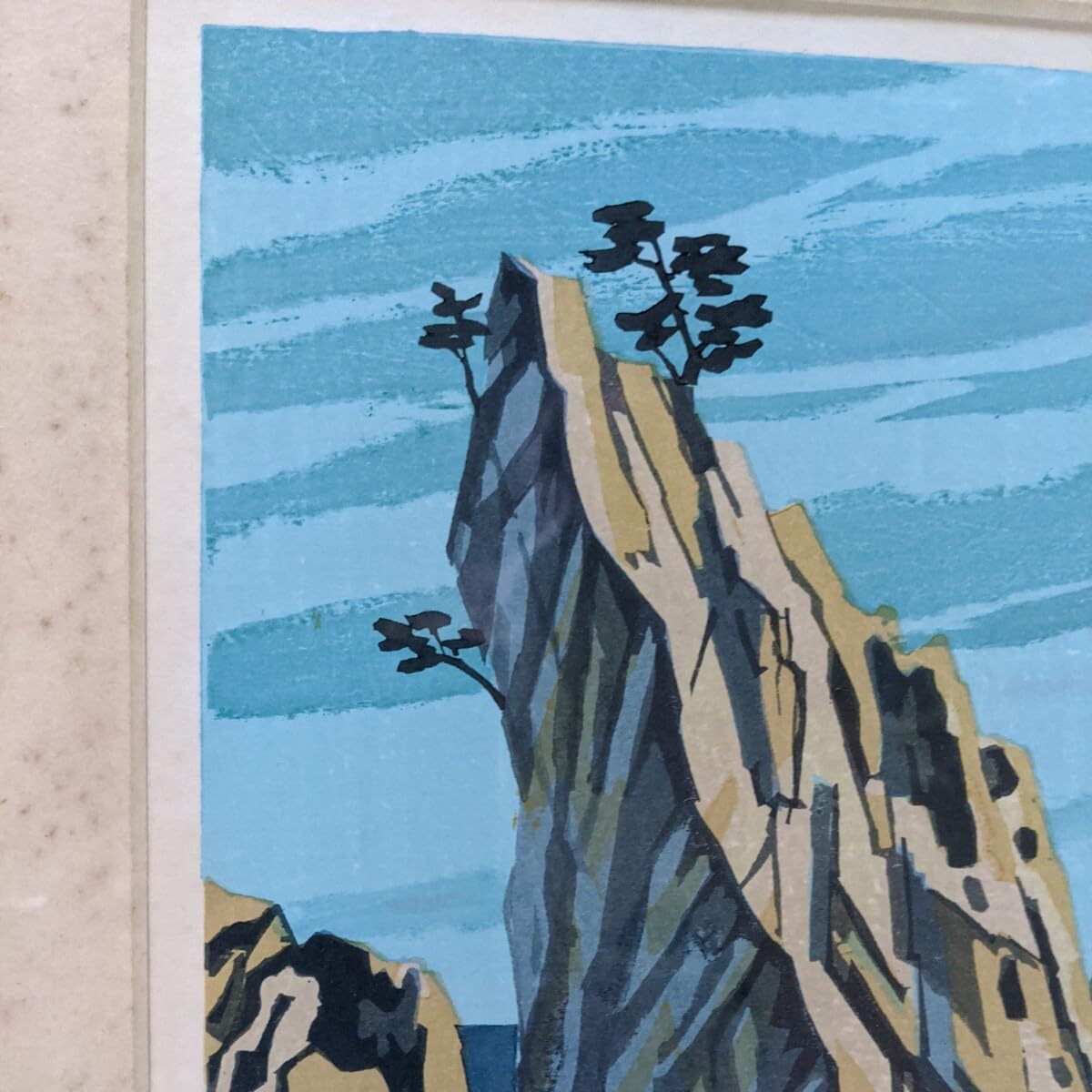 北岡文雄限定木版画〈浄土ヶ浜浅春〉 北岡文雄限定木版画〈浄土ヶ浜浅春〉