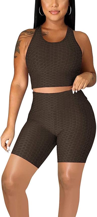 Women Bubble Textured 2 Piece Workout 