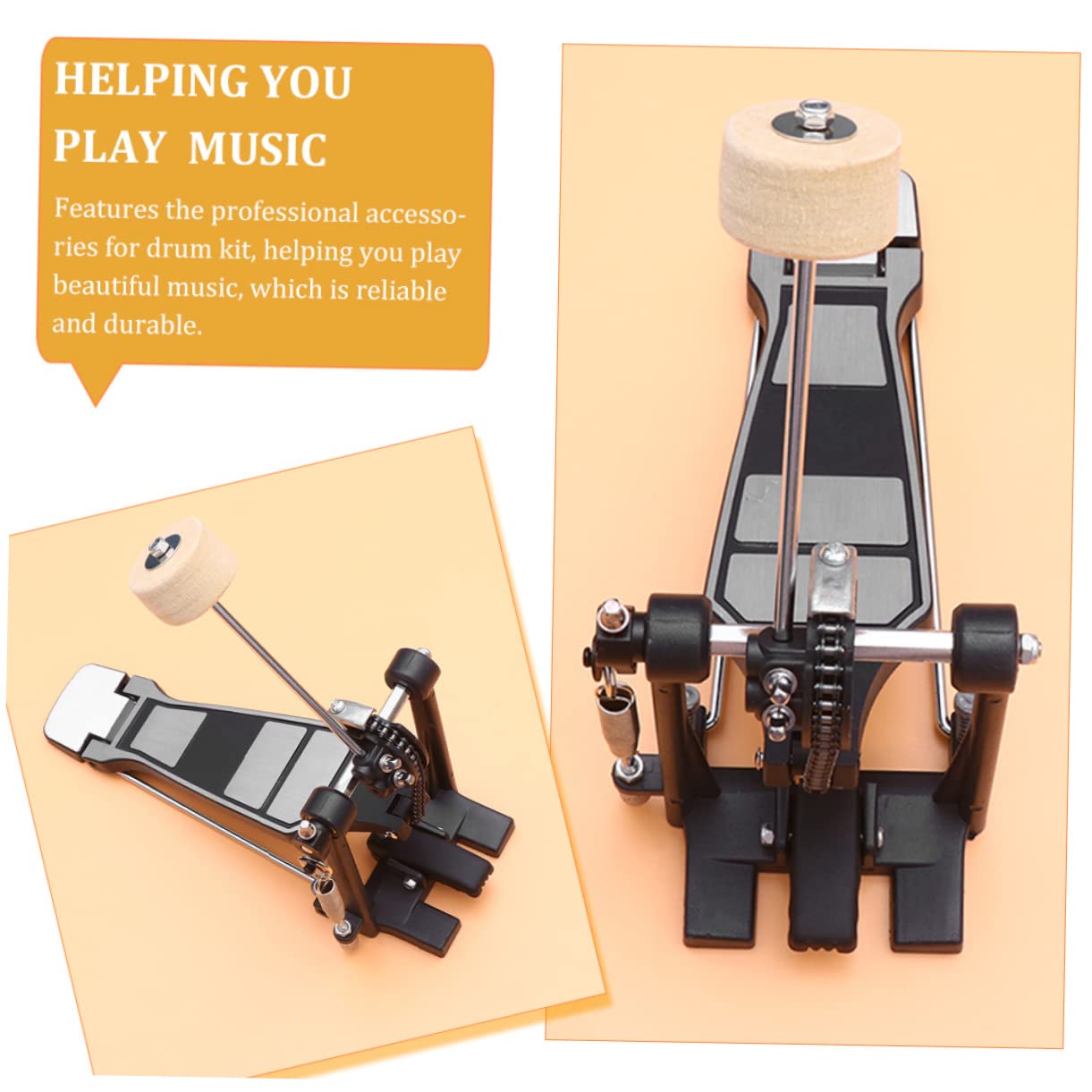 Pédale De Grosse Caisse Professionnelle Pour Batterie De Rechange Avec Angle Et Réglables Accessoire Pratique Pour Percussion