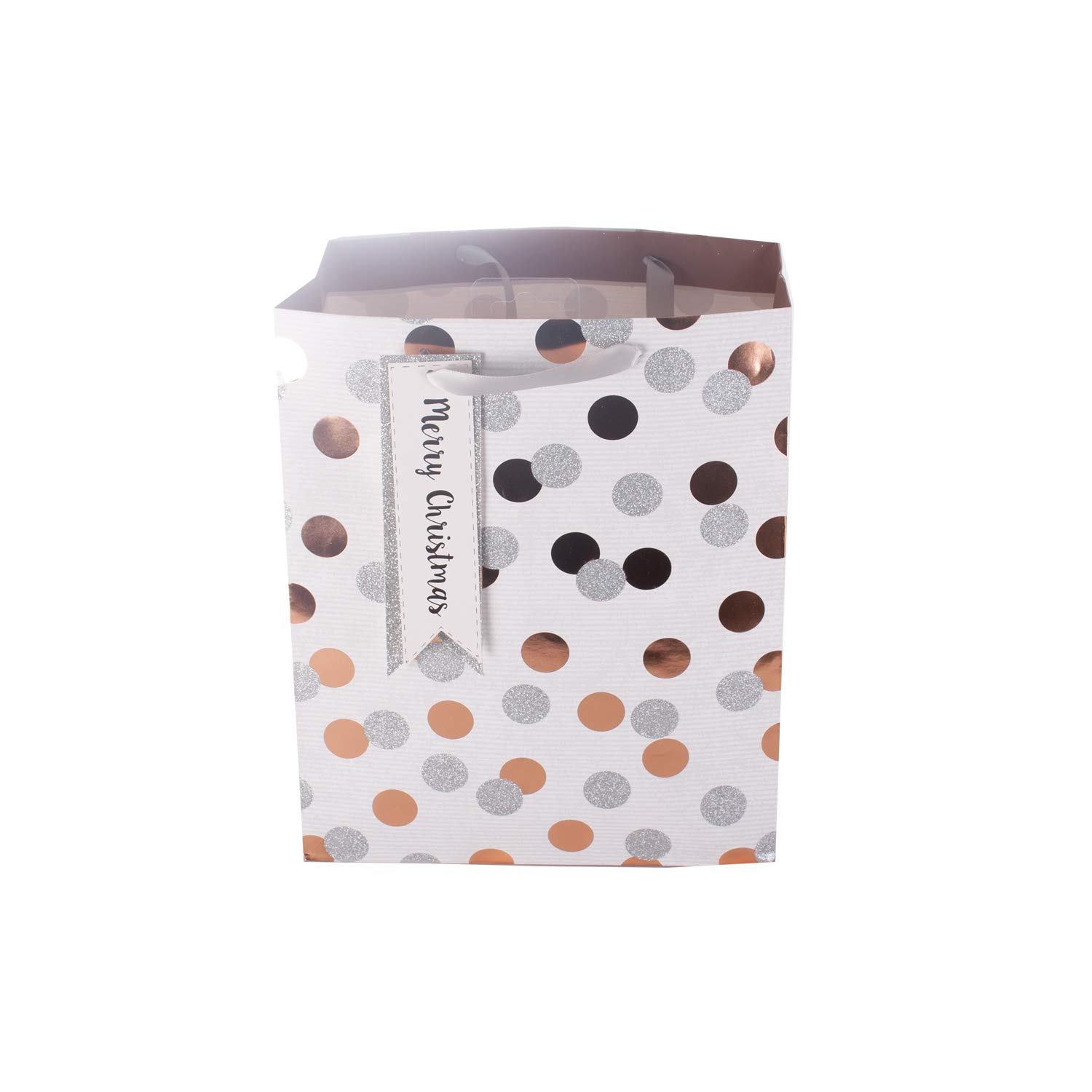 California Costumes Christmas By Violet Christmas Themed Multiple Sized Gift Bags (Metallic Spots, Medium), Z-ANXAJGB80M