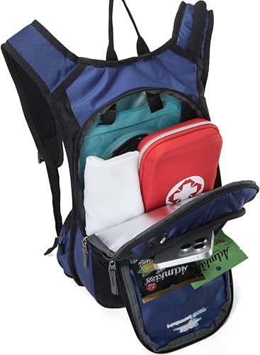 Miniatura 9 de Mochila de hidratación aislada con vejiga libre de BPA de 2 litros, mantiene el líquido fresco hasta 5 horas, para correr, senderismo, ciclismo,