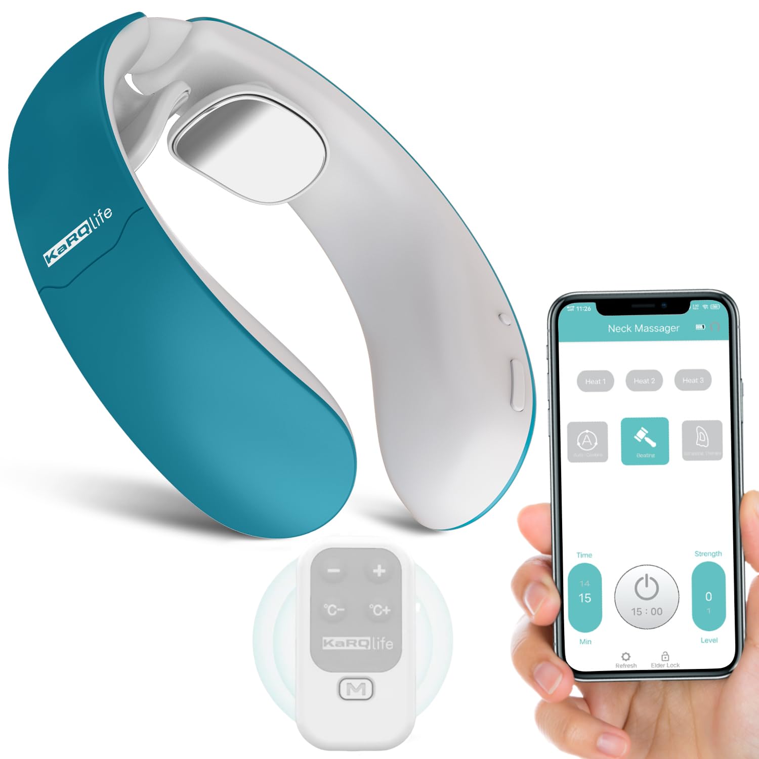 Masajeador Cervical profesional con mando a distancia, 6 modos y 18 niveles con función de calentamiento, para uso doméstico en oficina,Regalo de Festivo