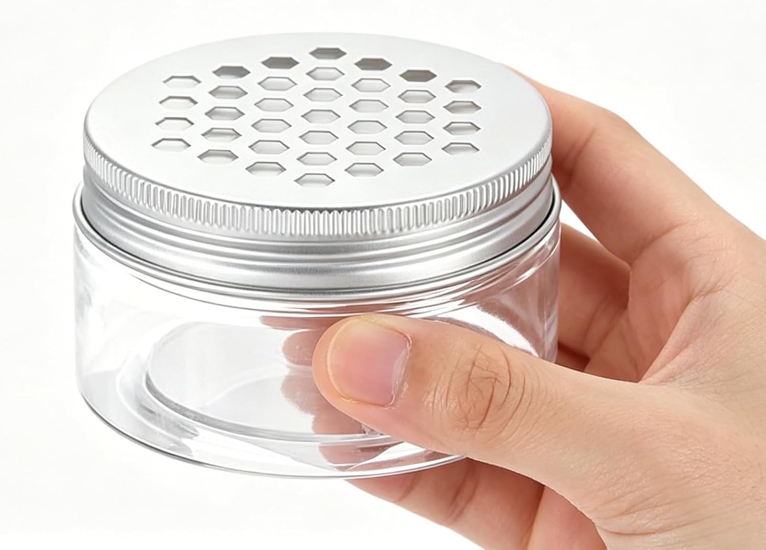 Empty Scent Beads Storage Container 8 Pcs 3oz/80ml Air Freshener Solid Perfume Aroma Diffuser Empty Storage Containers for Aromatherapy (A)
