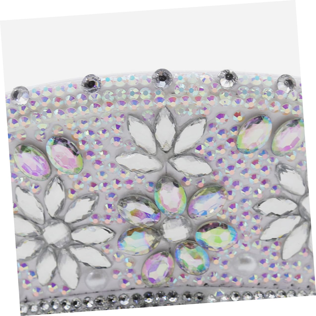 BESPORTBLE Sombrero de Novia Gemas de Imitación, Gorro Ajustable para Despedida de Soltera, Fiesta y Boda, Accesorio Decorativo Elegante para Mujer