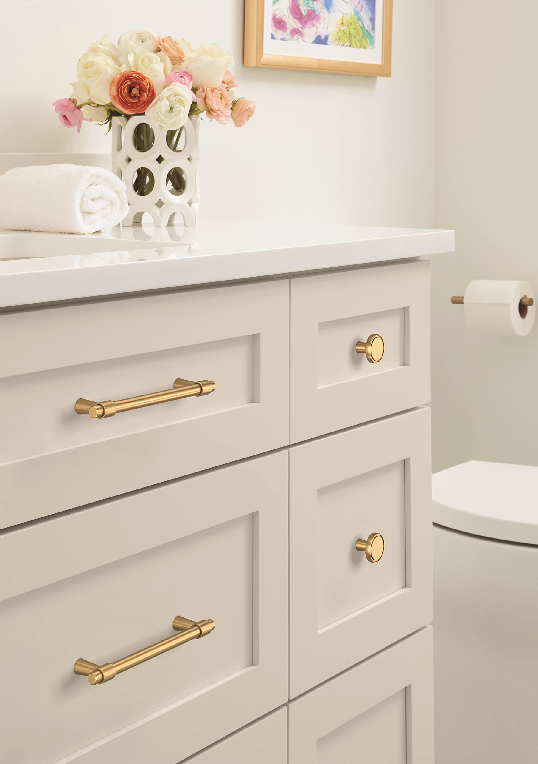 Amerock, Champagne Bronze, 5-1/16 in. Center-to-Center - Image 2
