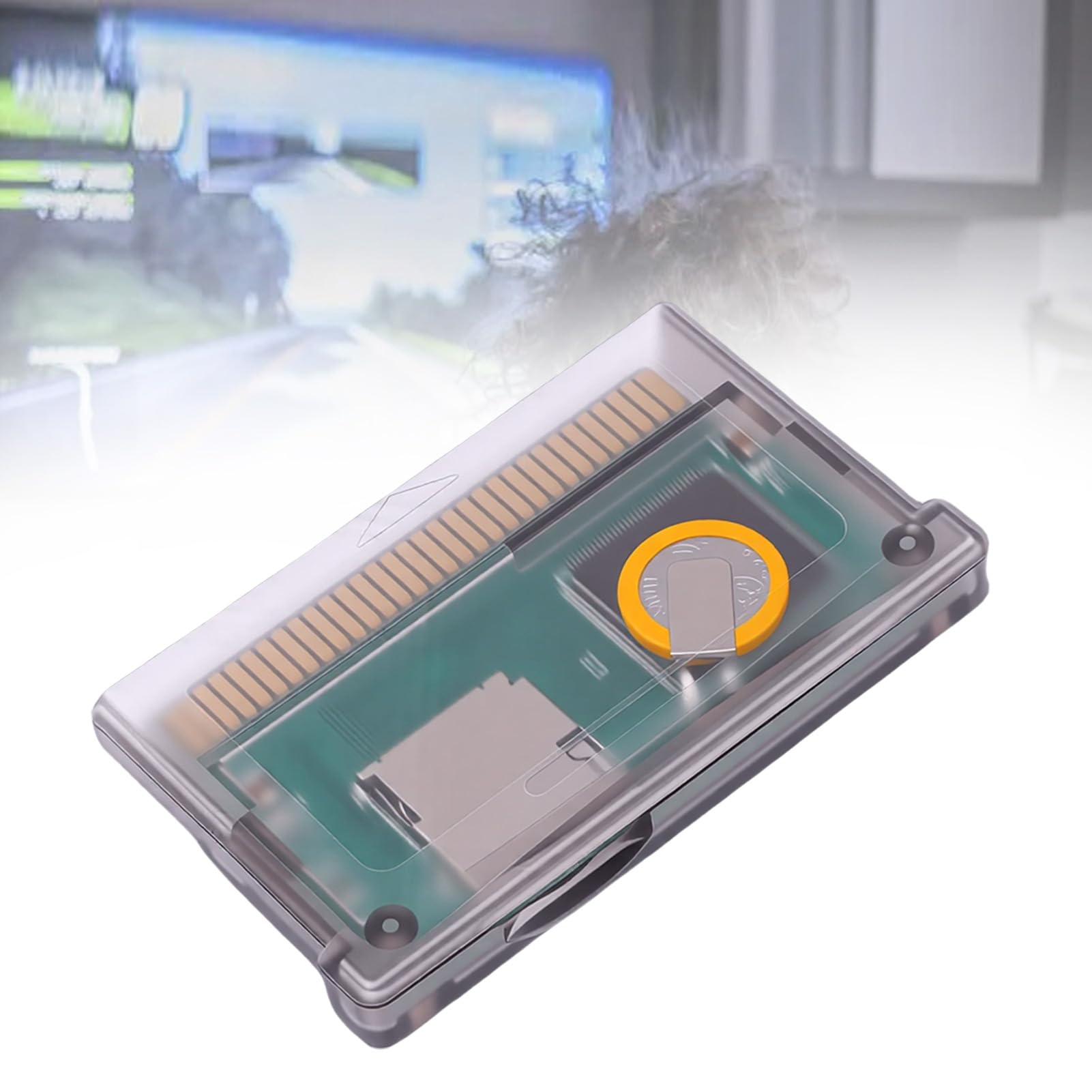 LICAEVEY Cartuccia Flash GBA, Scheda di Gioco per Gameboy Advance SP ecc., capacità Massima 2 GB, Formato FAT Richiesto, Compatibile Universale (viola trasparente)