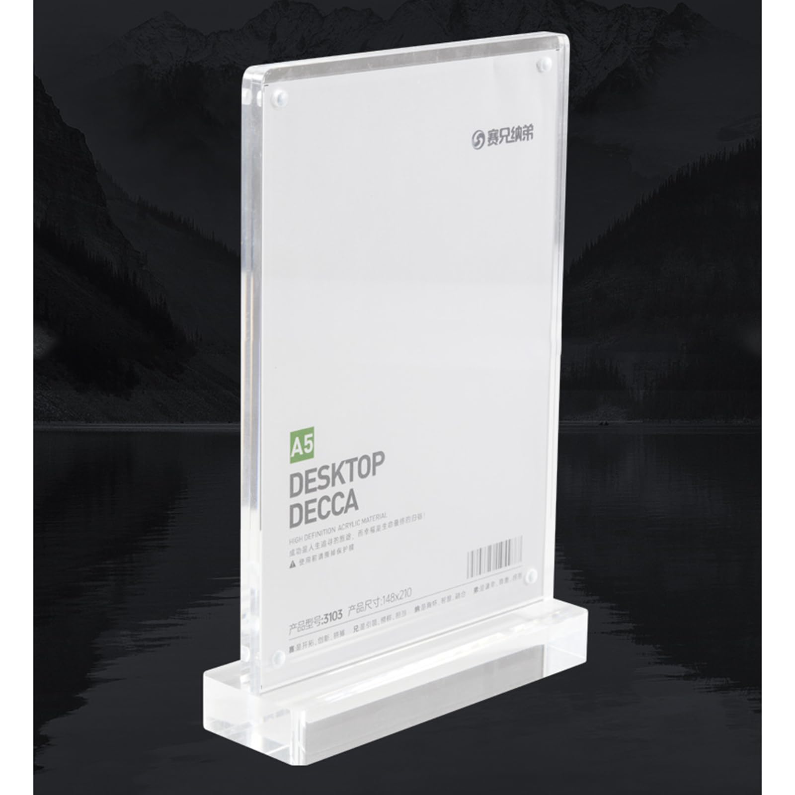 Espositori da Tavolo in Acrilico,Porta Cartelli in Acrilico,Espositore da Tavolo,Acrylic Sign Holder,Bordi Lisci,Robusti,Facile da Pulire,per Cartelli,Brochure,Volantini,Menu
