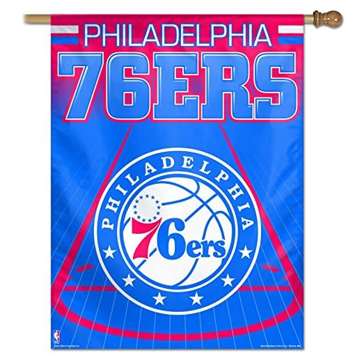 NBA Philadelphia 76ers Vertical Flag, 27 x 37-Inch