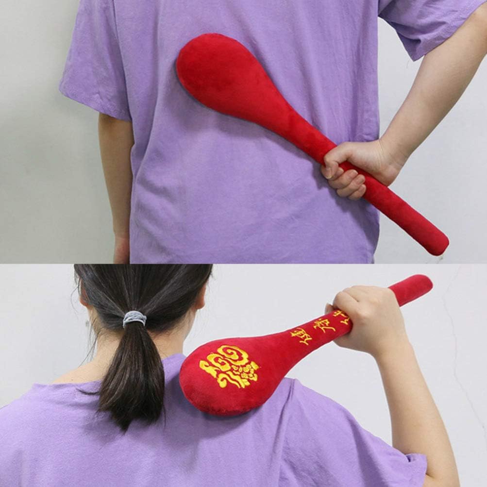 Healifty 2Pcs Handheld Massage Hammer Pat Stick for Body Acupoint Therapy Portable Fatigue Relief Massager for Back Neck Legs Waist 18.89X3.77X4.33In