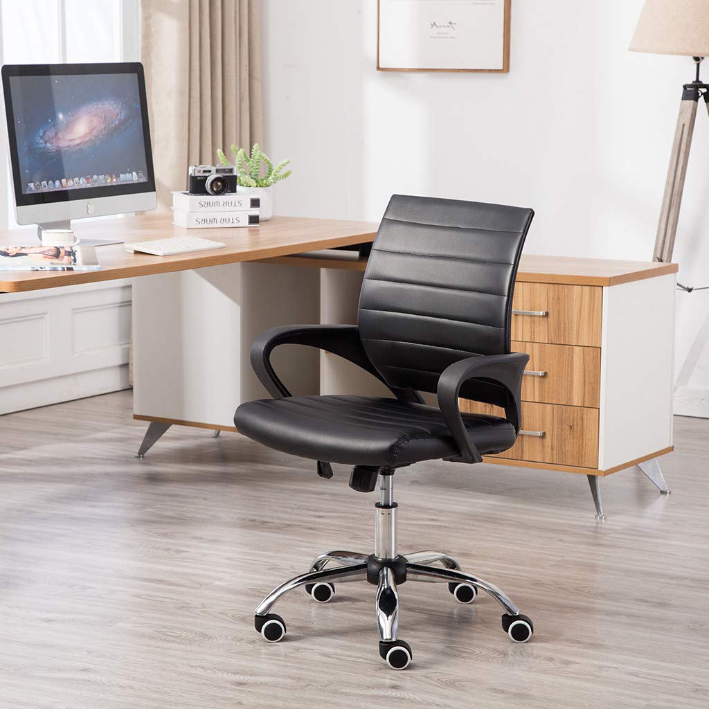 US Fast Shipment Mid Back Executive Office Chair,360 Degree Swivel