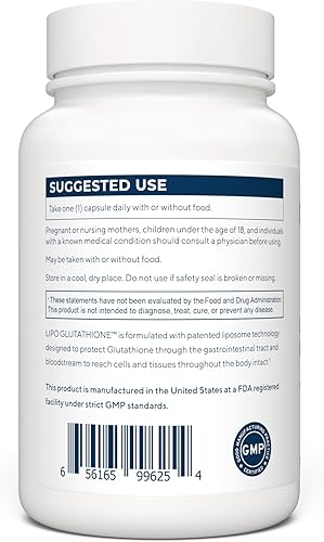 Miniatura 3 de RENUE Suplemento de glutatión liposomal 130 mg - Fórmula biodisponible para una mayor absorción - 90 cápsulas