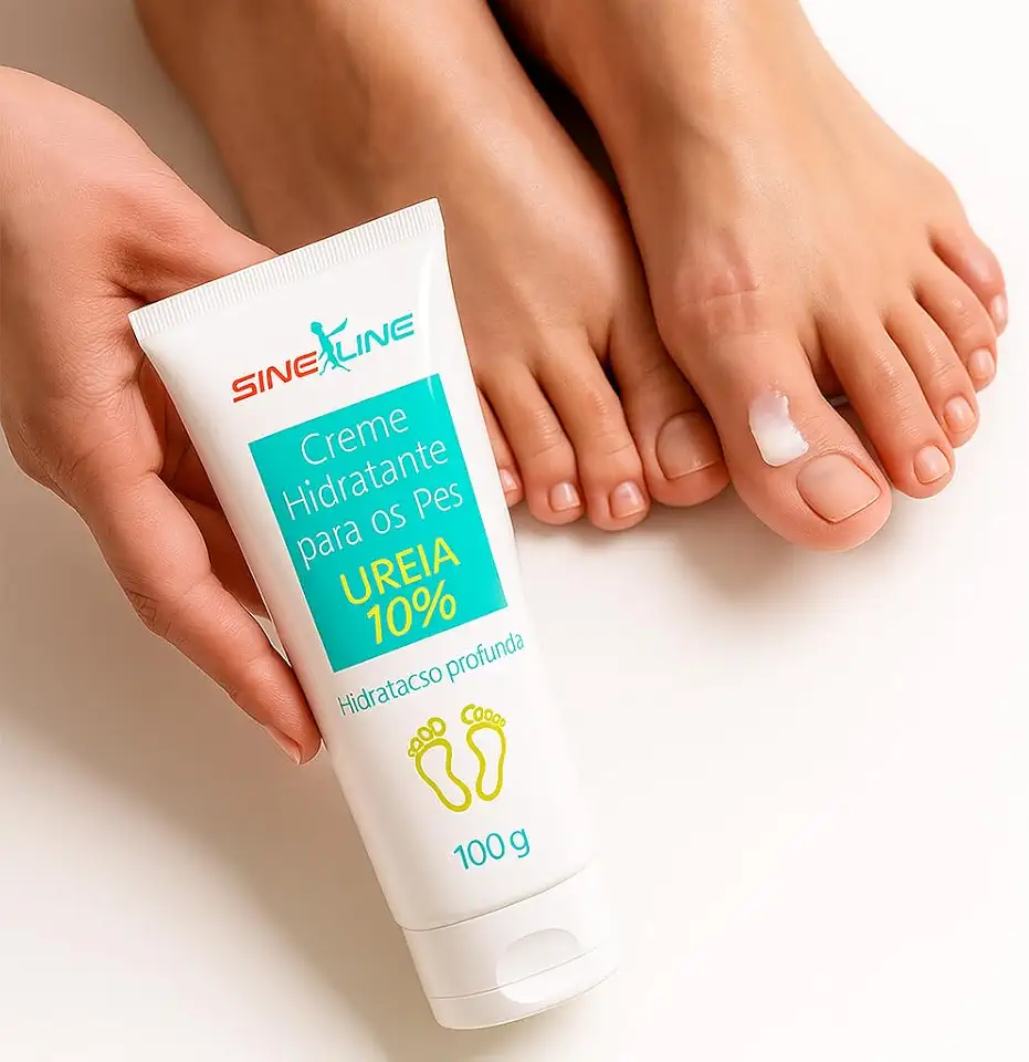 Creme Hidratante para os Pés com Ureia 10%, Hidratação Profunda, 100g Sineline