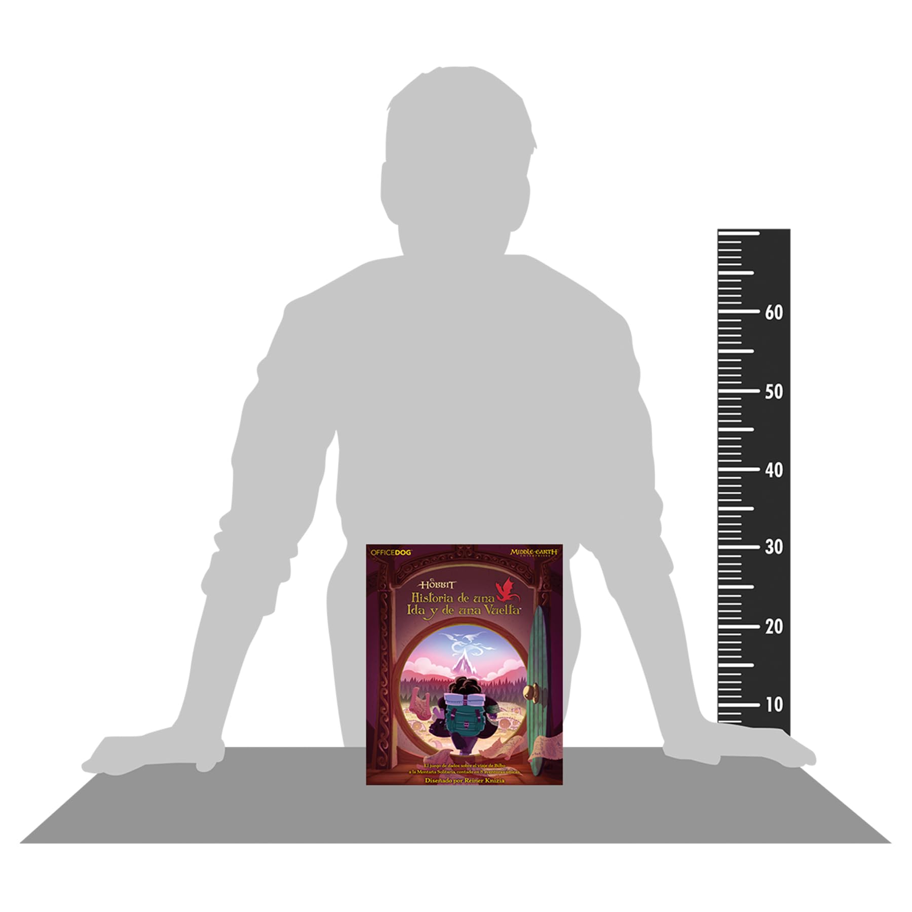 Asmodee El Hobbit: Historia de una IDA y de una Vuelta, Juego Familiar para 1 a 4 Jugadores a Partir de 10 años, Juego de Dados competitivo y narrativo en la Tierra Media, Español