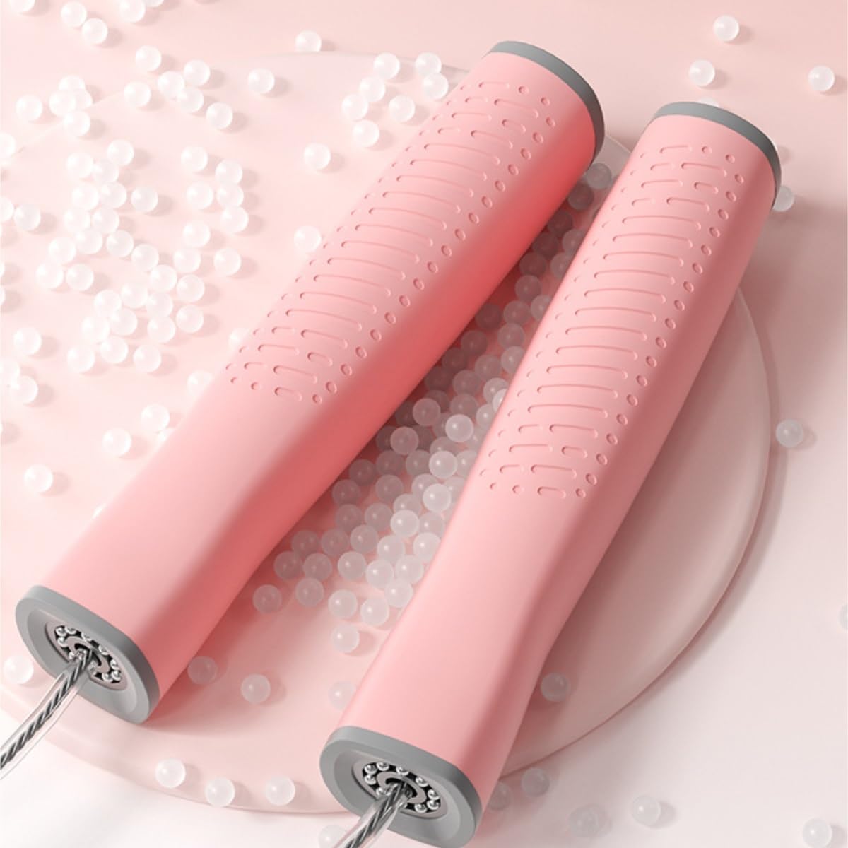 Skakanka Wyścigi Sprzęt Sportowy Ćwiczenia Fitness Utrata Masy Ciała Trening Skakanka Trening(Pink)