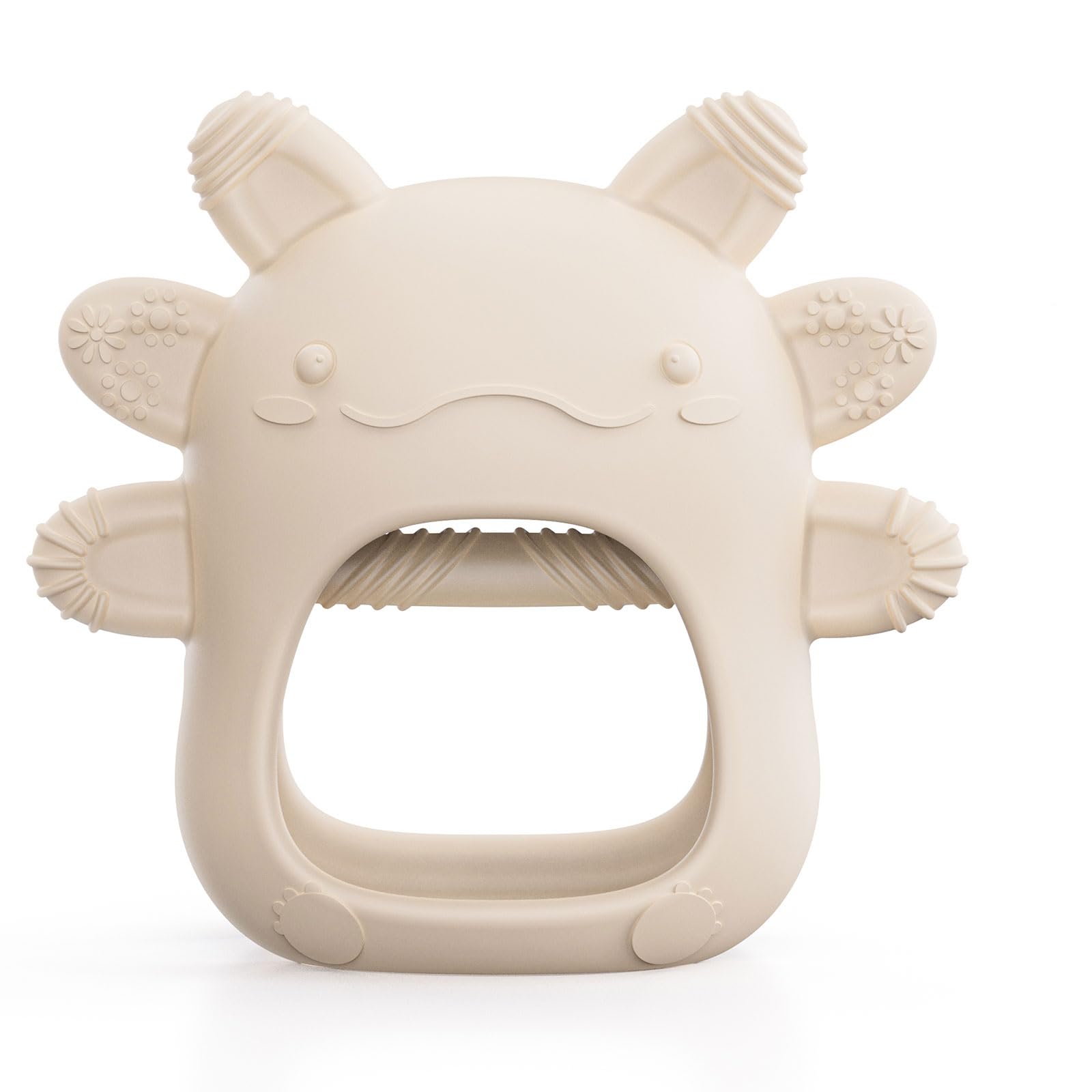 akolik Beißring Baby, Baby Spielzeug und Zahnungshilfe für 0 3 6 9 Monate, BPA-freies Beissring für Babys, Beißhandschuhe, Lebensmitteltaugliche Geschenke für Neugeborene