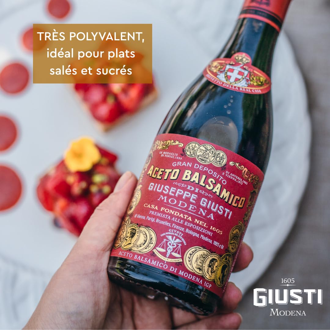 Giusti - Vinaigre Balsamique de Modène IGP 3 Médailles d'Or - 250ml Champagnotta