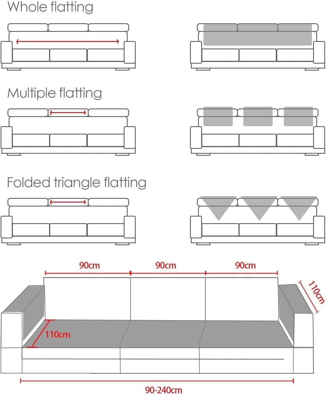 Couch Covers Sectional L Shape Sofa Cover Pure Color Dutch Velvet Couch Cover 3 2 4 1 Seater Nordic Modern Sofa Slipcover Quilted Non-Slip Furniture Protector(Cc,70x120cm)