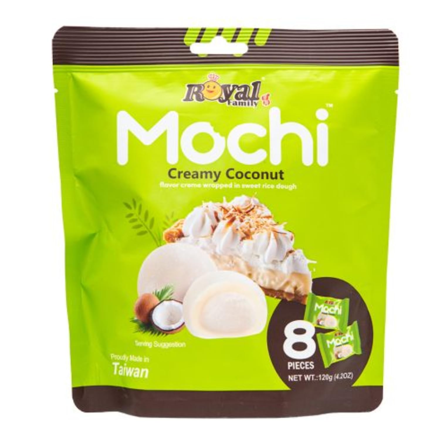 Royal Family - Mochi Creamy Coconut Wrapped In Sweet Rice Dough 8 Pieces, 120g (Imported-Taiwan)-image-32