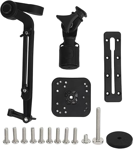 Miniatura 6 de Kit de base de buscador de peces, placa base de montaje para buscador de peces, brazo de montaje de transductor de fuerza para buscador de peces