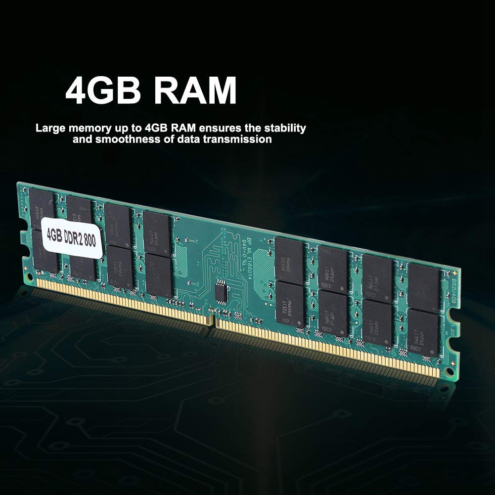 Modulo di Memoria DDR2 da 4 GB 800 MHz, trasmissione dati veloce da 4 GB ad alta capacità da 800 MHz 240PIN RAM DDR2 per per PC2-6400 Desktop