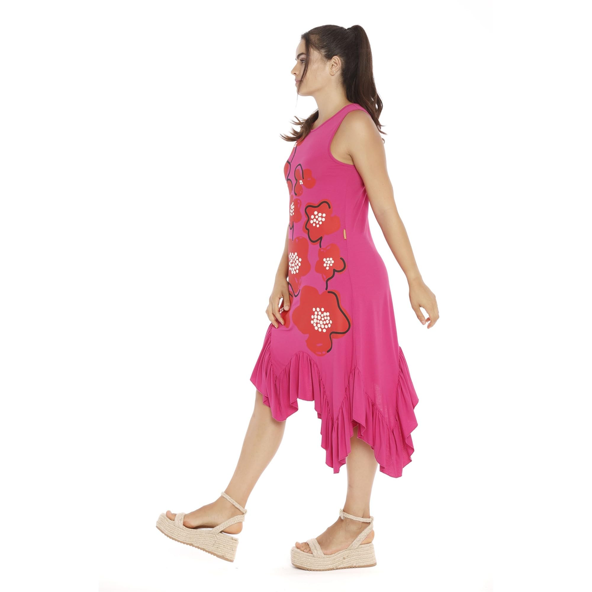 Mamatayoe Vestido Passiflora para Mujer, Rosa