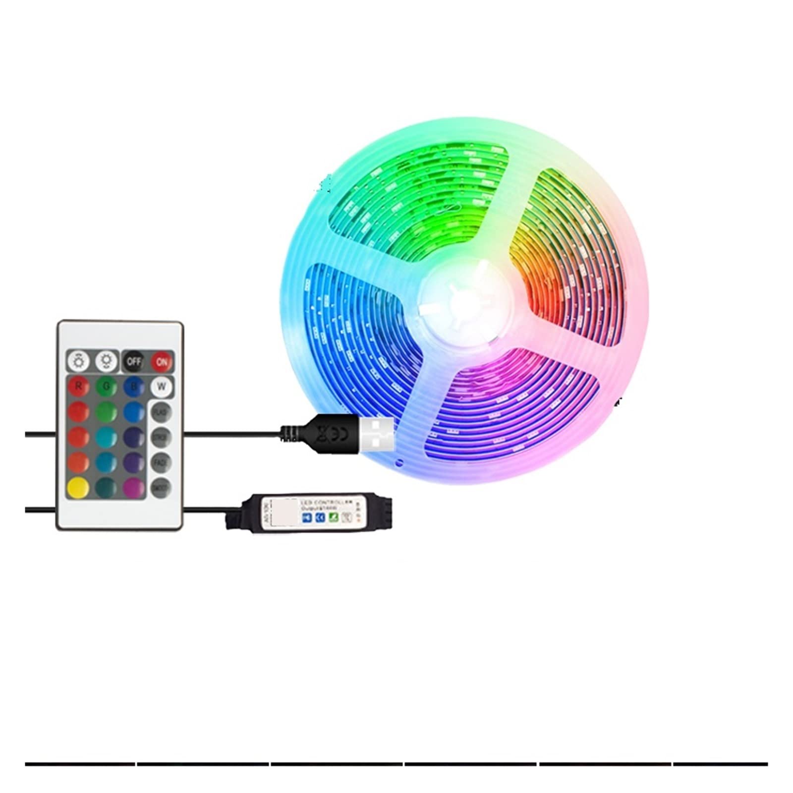 Bande LED RVB 5050 Bluetooth pour rétroéclairage PC et écran de télévision - 8