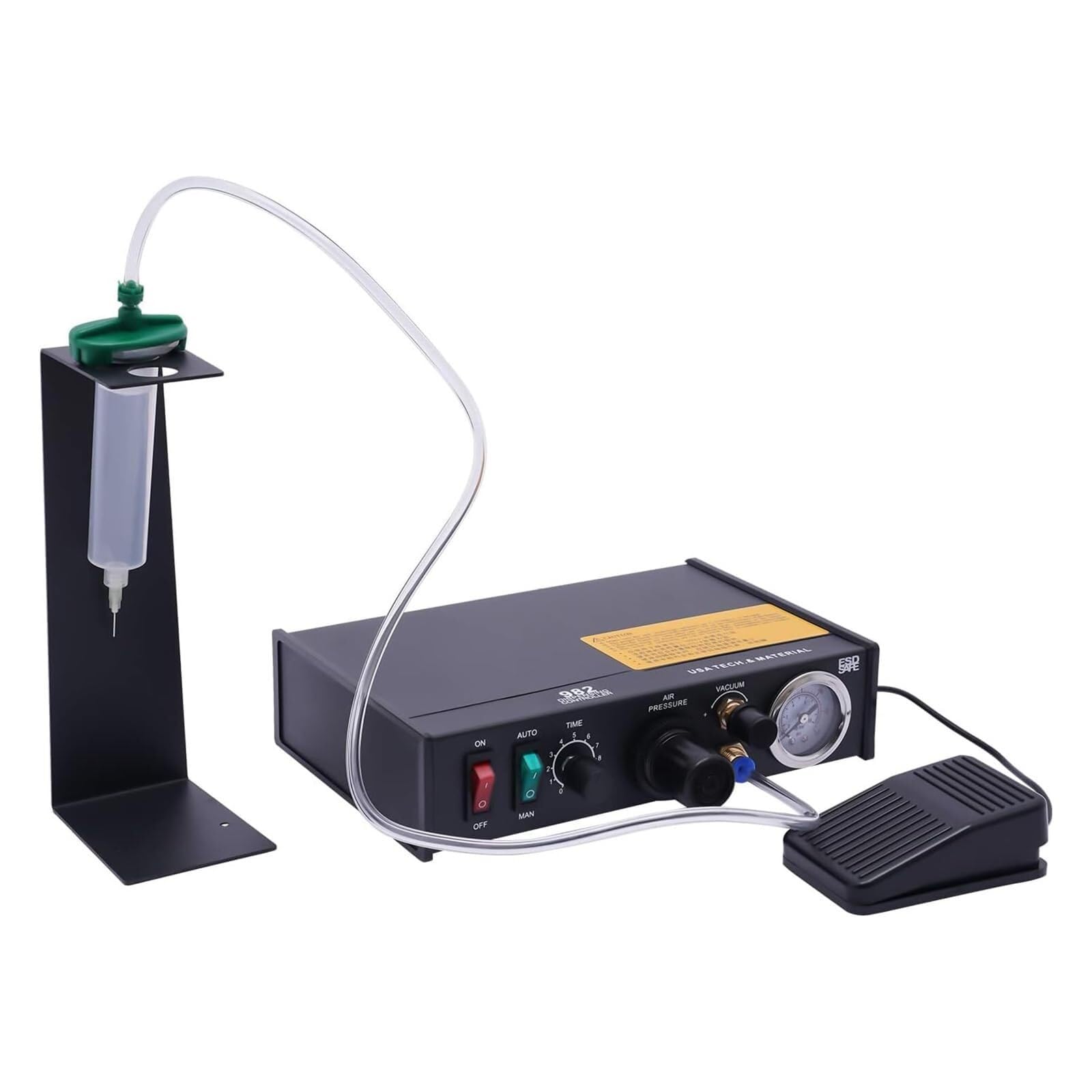 GYKOZY Pneumatic Dispensing Machine for Soldering Liquid Control, Semi-Automatic/Manual Timing for All Water-Based Glues, Precision Application, Robust Design