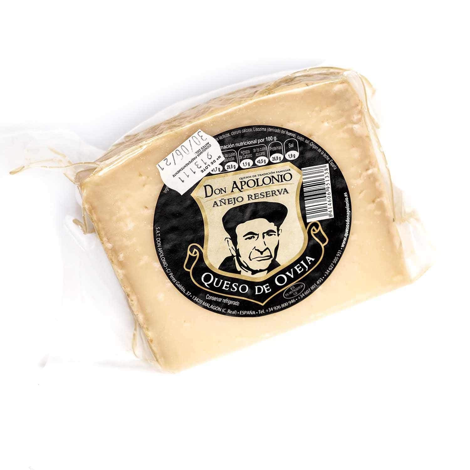 Queso De Oveja Añejo Reserva Don Apolonio, Cuñas 400g Aprox